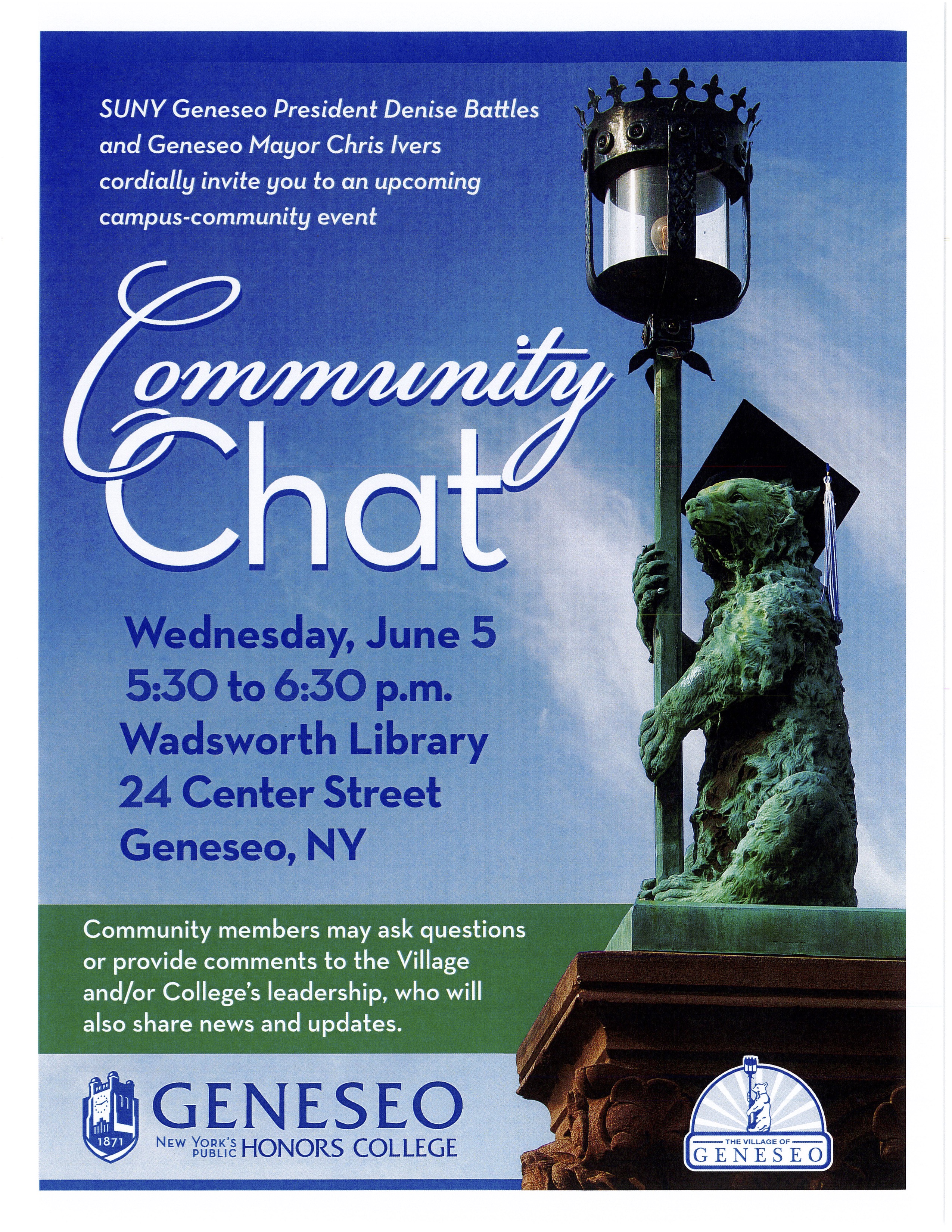 SUNY Geneseo/Village of Geneseo Community Chat